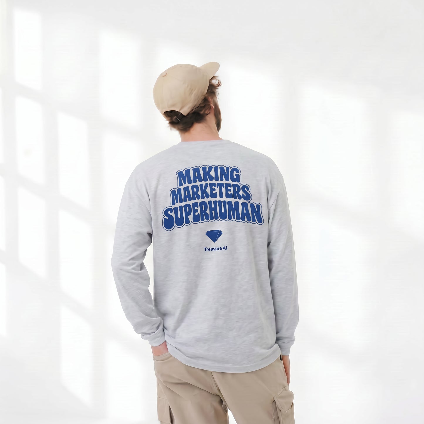 オリジナルロングスリーブTシャツ (バックデザイン)