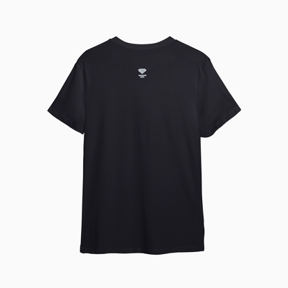 オリジナル黒Tシャツ (縦ロゴ - カタカナ入り)